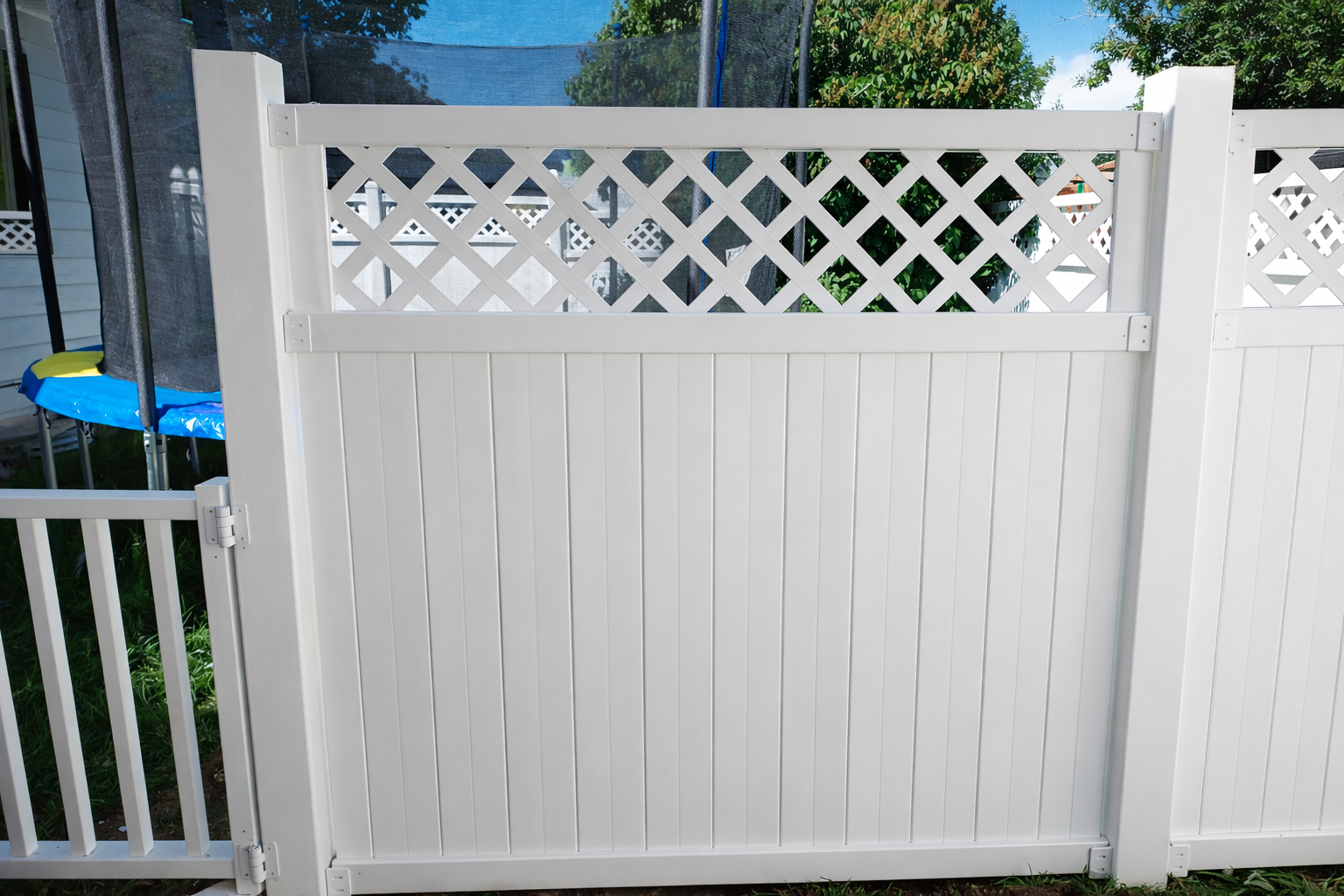 new gate in backyard