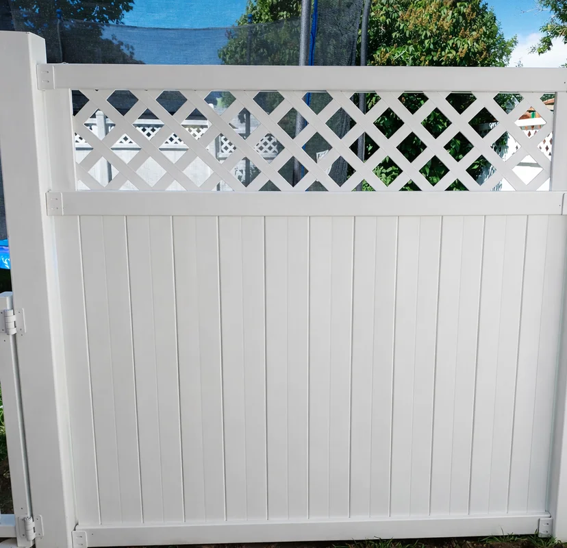 new gate in backyard